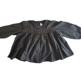 Bonpoint Bluse Grau Viscose 2 Jahre