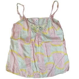 Top de seda multicolor Christian Lacroix Talla 40