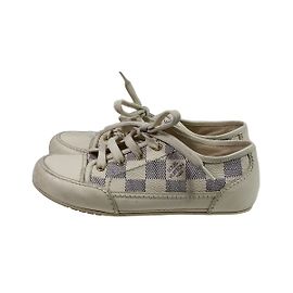 Sneakers Louis Vuitton Damier Azur Blu Avorio Taglia 29