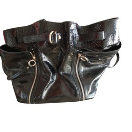Bolsa de mão Dolce & Gabbana em couro envernizado