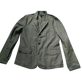 Giacca Blazer Calvin Klein Verde Cotone Lino M