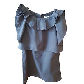 Robe Chloé en coton bleu marine 5 ans