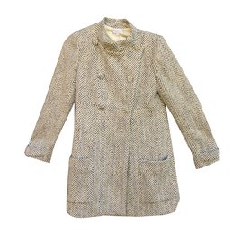 Paul & Joe Mantel aus weißem Woll-Tweed