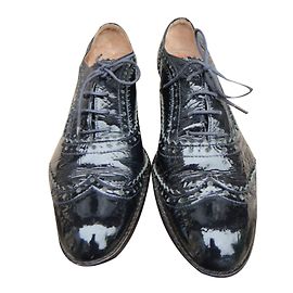 Nicole Fahri Brogues Nicole Farhi in pelle verniciata nera 37
