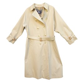 Gabardina Burberry Beige de Algodón