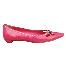 Ballerine Prada Rosa in Vernice con Borchie
