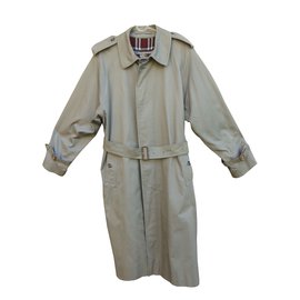 Impermeabile Burberry Grigio in Gabardine di Cotone
