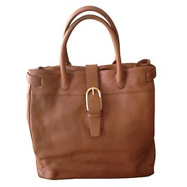 Borsa a mano Sergio Rossi in pelle color cammello