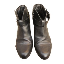 Botines Rag & Bone Harrow de cuero negro 38