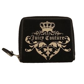 Portafoglio Juicy Couture in velluto nero