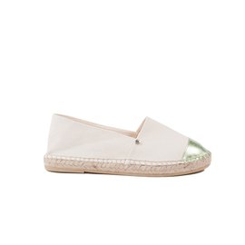 Autre Marque Espadrillas Ori & Occi in cotone bianco e pelle verde 41