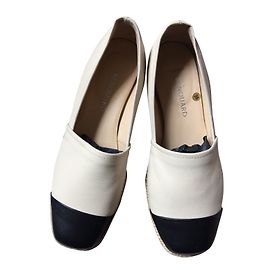 Autre Marque Mocassini Renouard in pelle bicolore nero e bianco