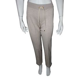 Leggings Louis Vuitton de seda y cachemira beige XS