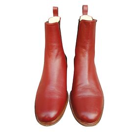 Botas Chelsea Robert Clergerie de piel de cordero color caramelo
