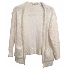 Seltener CELINE Phoebe Philo Fuzzy-Pullover aus Elfenbein - Céline