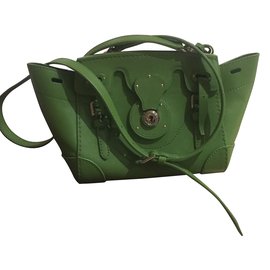 Borsa a tracolla Ralph Lauren in pelle verde