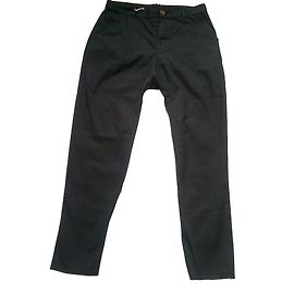 Jeans sarouel crop in denim di cotone nero Vivienne Westwood