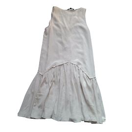 Maje Mozart Seidenkleid Creme M