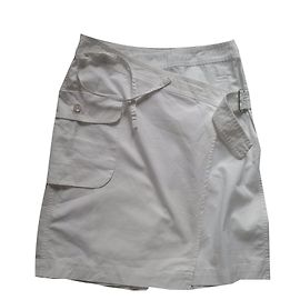 Gonna portafoglio Sportmax in cotone bianca