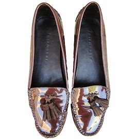 Mocassini Fairmount Bi Tassel Pelle Verniciata Prugna