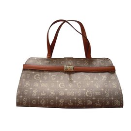 Borsa Lancel Dalisecret Daligram Beige Arancio Pelle
