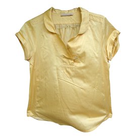 Blusa Sandro in seta gialla