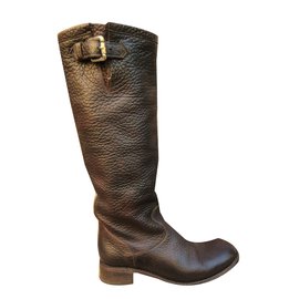Stivali Geronimo Free Lance in pelle marrone