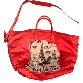 Borsa a mano Louis Vuitton Pesca in tessuto impermeabile