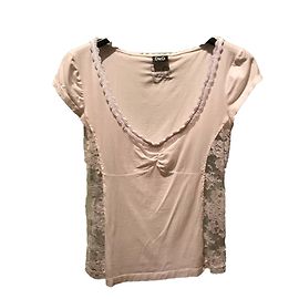 Camicia in cotone e pizzo bianco Dolce & Gabbana