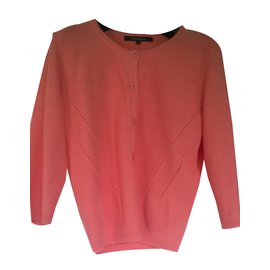 Tara Jarmon Strickjacke Rosa Baumwolle S