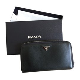 Prada Black Leather Wallet