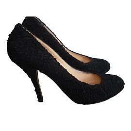 Tara Jarmon Absatzschuhe aus Spitze Schwarz 40FR