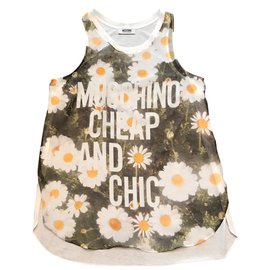 Top Moschino Cheap And Chic en coton motif marguerites