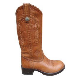 Ash Brando Lederstiefel braun