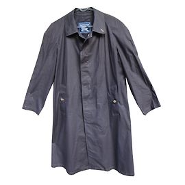 Impermeabile Burberry in cotone color melanzana