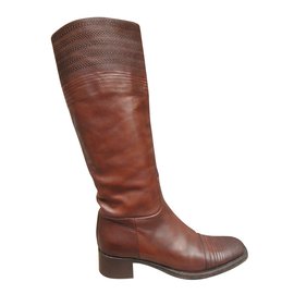 Stivali Jil Sander in pelle marrone Taglia 38