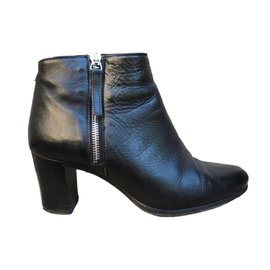 Botines Heschung Erin de piel negra