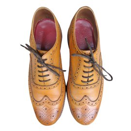 Grenson Albert Brogues en cuir caramel - Autre Marque