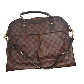 Louis Vuitton Bolsa Trevi PM Marrom Escuro Lona