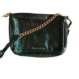 Sac bandoulière Bimba & Lola en cuir vert doré