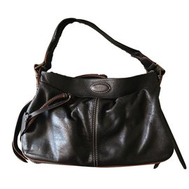 Borsa Lancel Super Angelina Lifestyle Marrone Scuro Pelle