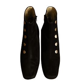 Stivaletti Charles Jourdan in camoscio nero