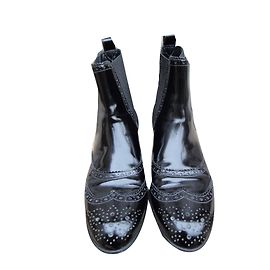 Botines Chelsea Dolce & Gabbana de charol negro