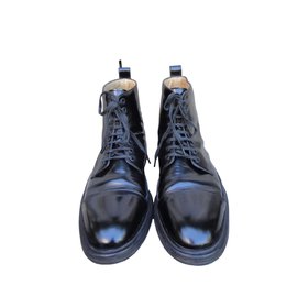 Stivali Kenzo in pelle verniciata nera