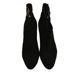 Botines Sergio Rossi de ante negro