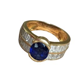 Sapphire Crystal Ring 18k Yellow Gold - Autre Marque