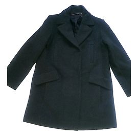 Comptoir Des Cotonniers Cappotto con Cappuccio Grigio in Lana