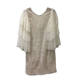 Túnica Sessun Crema de Lana y Viscosa XS