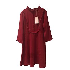 Autre Marque Vestido de poliéster color burdeos M