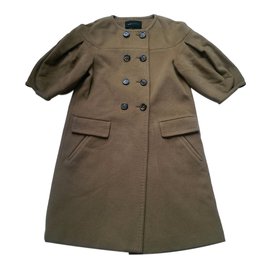 Bcbg Max Azria Wollmantel mit Kaschmir Caramel XS